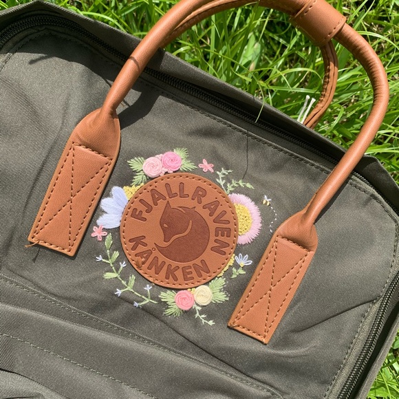 Fjallraven Handbags - Fjallraven kanken leather embriodered bag